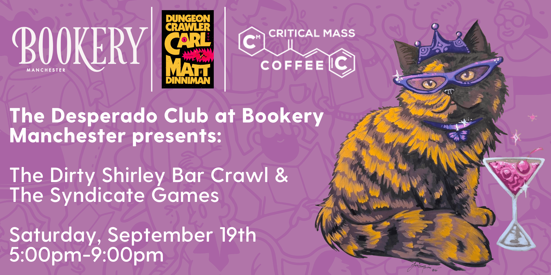 Bookery Presents: The Dirty Shirley Bar Crawl & The Syndicate Games